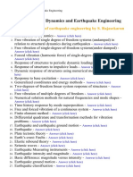 Structural Dynamics and Earthquake Engineering - Lecture Notes, Study Material and Important Questions, Answers