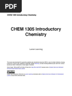 CHEM 1305 Introductory Chemistry - 1-11-17