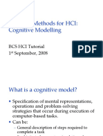 Cognitive Models