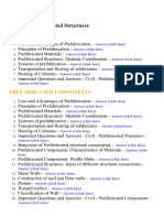 Prefabricated Structures - Lecture Notes, Study Material and Important Questions, Answers