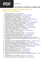 Railways and Airports and Harbour Engineering - Lecture Notes, Study Material and Important Questions, Answers