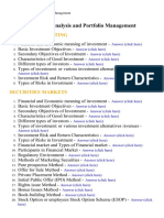 Security Analysis and Portfolio Management - Lecture Notes, Study Material and Important Questions, Answers