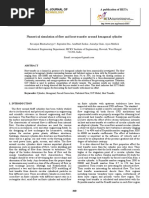 Numerical Simulation of Flow and Heat Transfer Around Hexagonal Cylinder