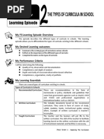 Learning Episode: Field Study