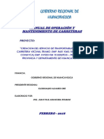 Manual de Operacion y Mantenimiento