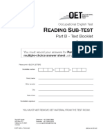 OET Reading Test 1 - Part B 