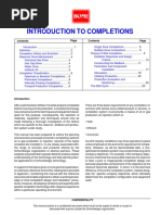 Introduction To Well Completion