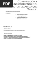 Constitución y Funcionamiento Del Motor de Arranque