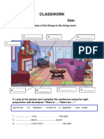 My Living Room Preposition of Place Tasks 80667