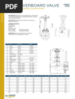 Overboard Valve: Straight, Flanged Ends