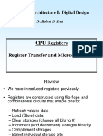 Computer Architecture I: Digital Design: CPU Registers Register Transfer and Microoperations