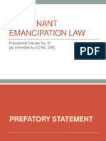 The Tenant Emancipation Law