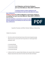 Test Bank For Ethical Obligations and Decision Making in Accounting Text and Cases 4th Edition by Mintz IBSN 1259543471