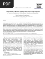 Gerolymos N and Gazetas G - Development of Winkler Model For Static and Dynamic Response of Caisson Foundations With Soil and Interface Nonliearities (2005) PDF