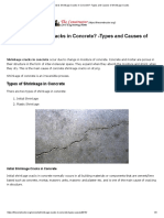 What Is Shrinkage Cracks in Concrete - Types and Causes of Shrinkage Cracks