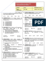 Práctica Dirigida de Química Tema: Configuración Electrónica