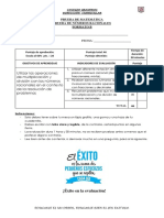 Prueba de Racionales Octavo Forma B