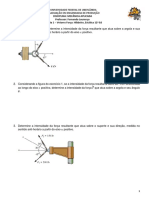 Lista 1 - Vetores Força - Mecânica Aplicada - para Resolução