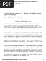 Mediación de Conflictos y Terapia Gestalt