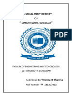 Industrial Visit Report Maruti Suzuki