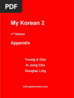 My Korean 2 2nd Appendix