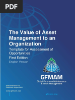 Gfmam The Value of Asset Management Template For Assessment First Edition English Version