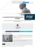 A Constituição Histórica Da Doença Mental - Michel Foucault