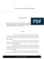 A Lei 9.60198 e o Contrato de Trabalho Por Tempo Determinado PDF