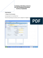 SLA Oracle Order Management Distribution