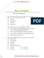 NCERT Exemplar Problems From Class 6 Science Fibre To Fabric PDF