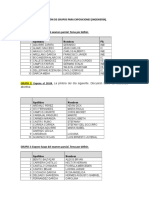 Relación de Grupos para Exposiciones (Ingeniería)