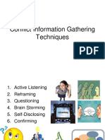 Conflict Information Gathering Techniques