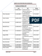 Planilla Entrega Epp