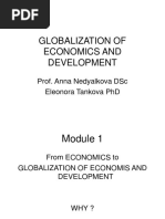 Globalization of Economics and Development Globalizationof Economics and Development