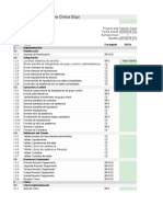 Carta Gantt Implementación Clinica Elqui