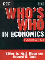 (Mark Blaug, Howard R. Vane) Who's Who in Economic