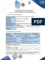 Fase 5 Proyectar Lo Aprendido en El Curso, Por Medio de La Eva