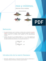 Máximos y Mínimos en Calculo de Varias Variables