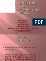 Antibiotics Antiviral Antifungal Antimalarial Antiseptic & Disinfectant Agents Antiinflammatory & Antirheumatic