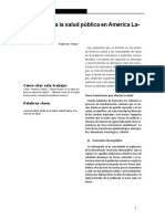 Tobar (2016) Hacia Donde Va La Salud Pública en América Latina