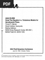 1993 - Menter - Zonal Two Equation K-W Turbulence Models For Aerodynamic Flows PDF