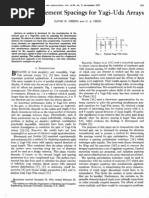 1973CHENG Optimum Element Spacing For Yagi Uda Array