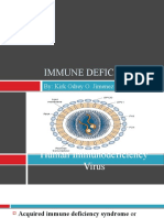 Immune Deficinecy: By: Kirk Odrey O. Jimenez R.N