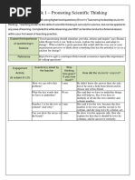 TP Task 1 - Promoting Scientific Thinking