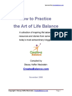 How To Practice The Art of Life Balance