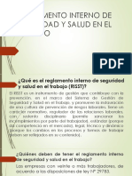 Reglamento Interno de Seguridad y Salud en El