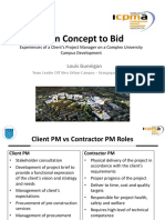 ICPMA From Concept To Bid