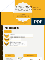 Journal Reading: Hubungan Antara Kadar Serum Vitamin D Dan Tonsilitis Berulang Pada Anak