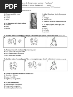 Prueba Comprensión Lectora - Las Hadas