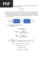 2.10 A Substrate Is Decomposed in The Presence of An Enzyme According To The Michaelis-Menten